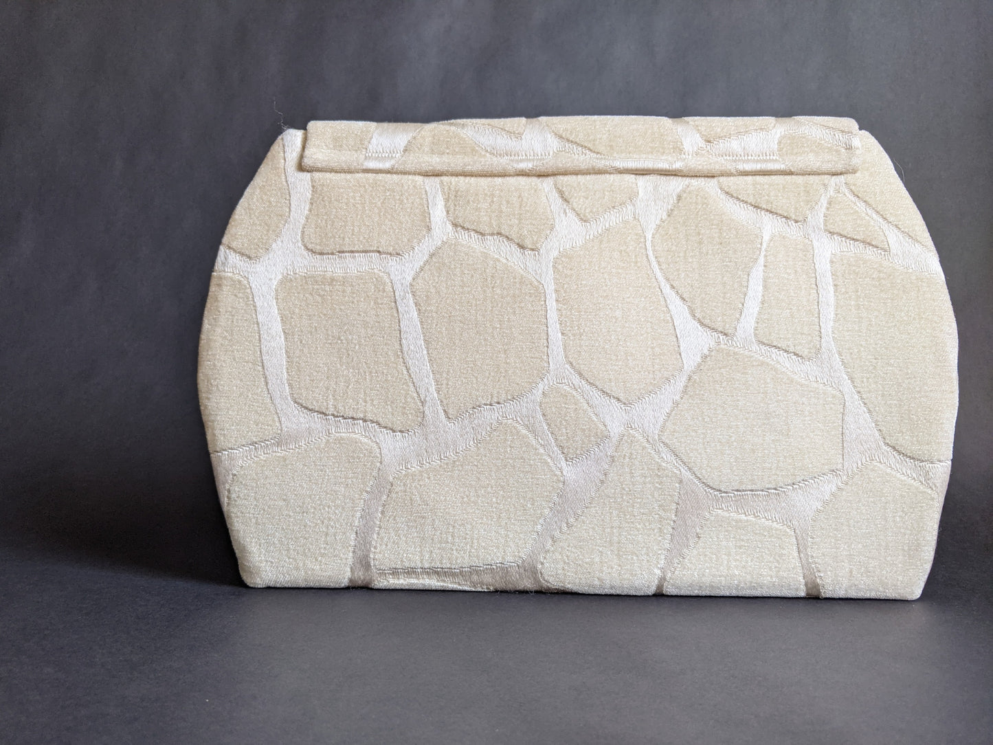 Cream Giraffe Haberry Oversized Clutch