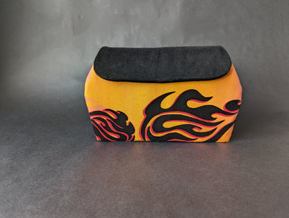 Velvet Flame Flocked Dileyas Waist Bag in Black, Yellow, Orange, Pink