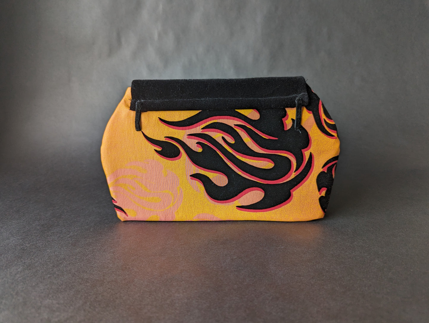 Velvet Flame Flocked Dileyas Waist Bag in Black, Yellow, Orange, Pink