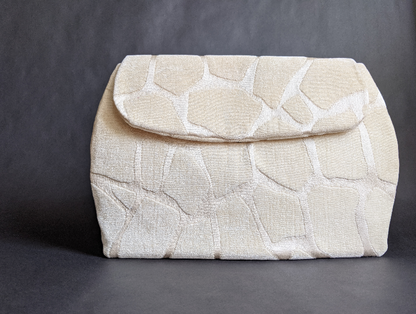 Cream Giraffe Haberry Oversized Clutch